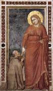 GIOTTO di Bondone Mary Magdalene and Cardinal Pontano painting